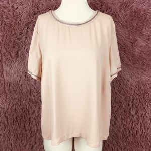 NWT Forever 21 Dusty Pink Blouse ~ 2x